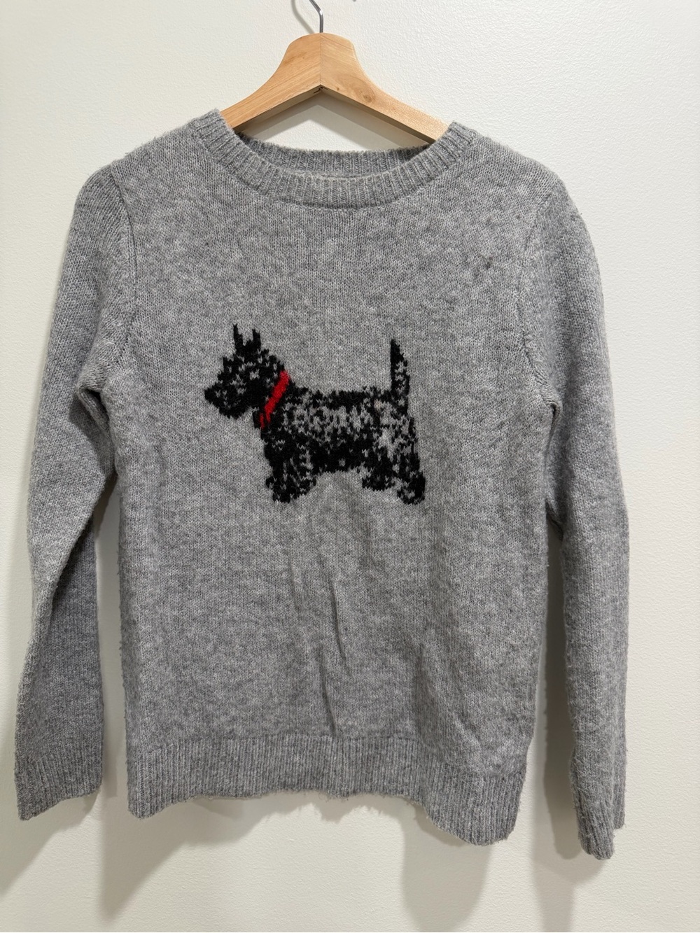 Cupcakes & Cashmere Women’s Crewneck Sweater with Scottish Terrier Motif